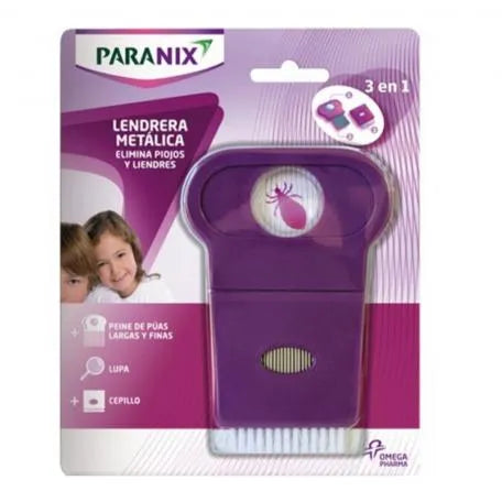 Perrigo Paranix Metal Lice Comb with Magnifying Glass and Brush 5 Units
