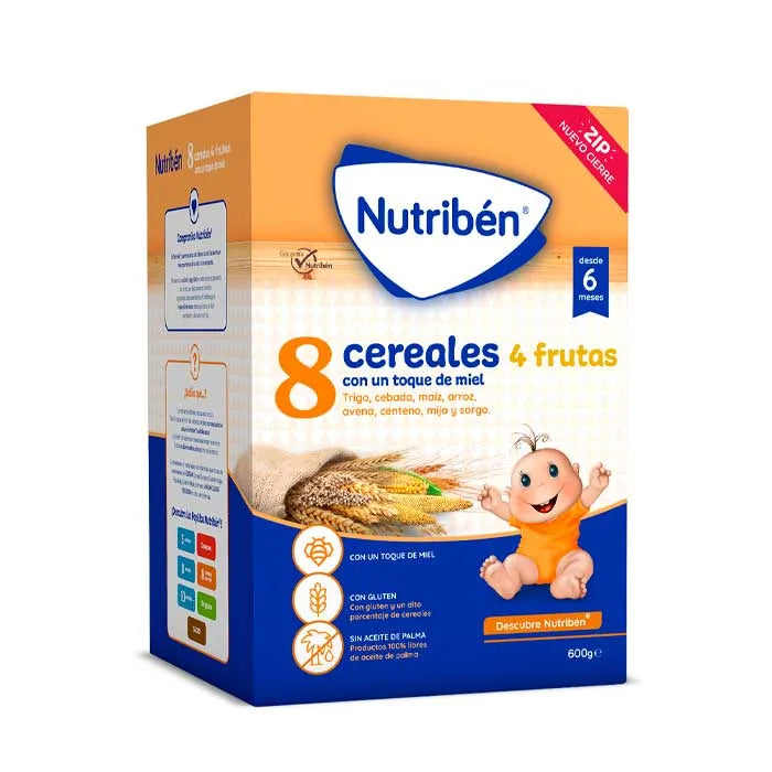 Nutribén 8 Cereals and Honey with 4 Fruits 600g