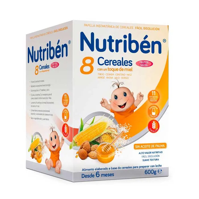 Nutribén 8 Cereals, Honey and Dried Fruits 600g