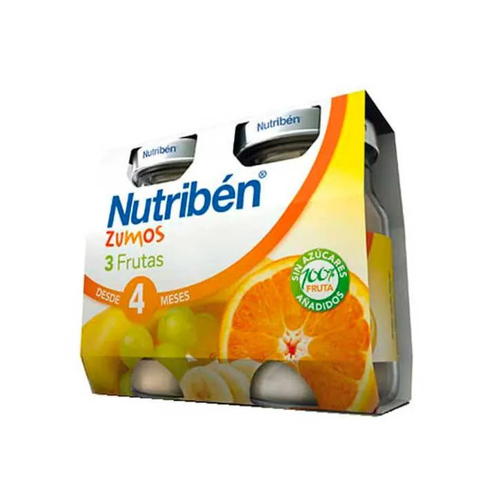 Nutribén 3 Fruit Juices 2x130ml