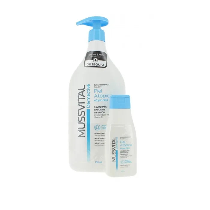 Mussvital Dermactive Shower Gel Atopic Skin 750ml + 100ml