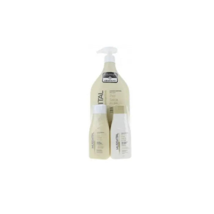 Mussvital Dermactive Shower Gel Dry Skin 1000ml Set 3 Items