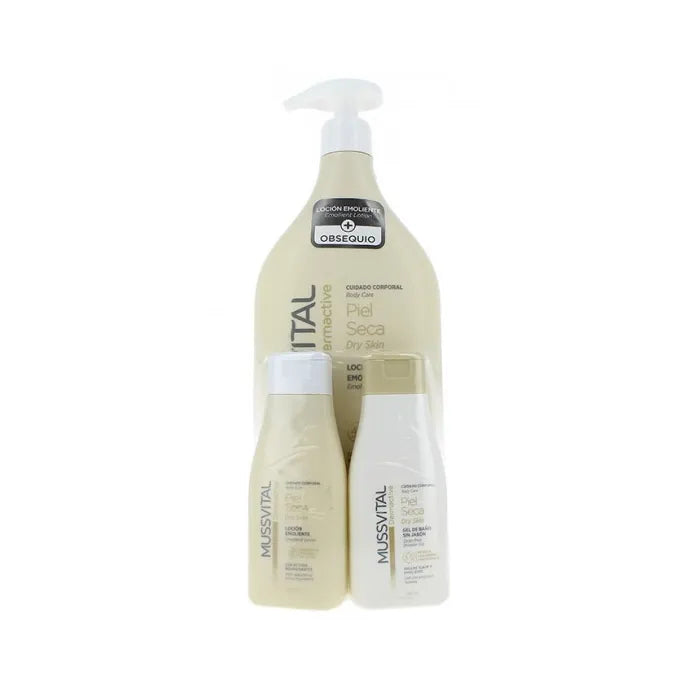 Mussvital Dermactive Emollient Lotion 1000ml 3-piece set