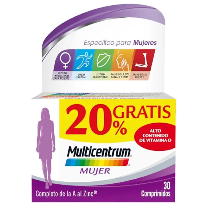 Multicentrum Women 30 Tablets +20% Free