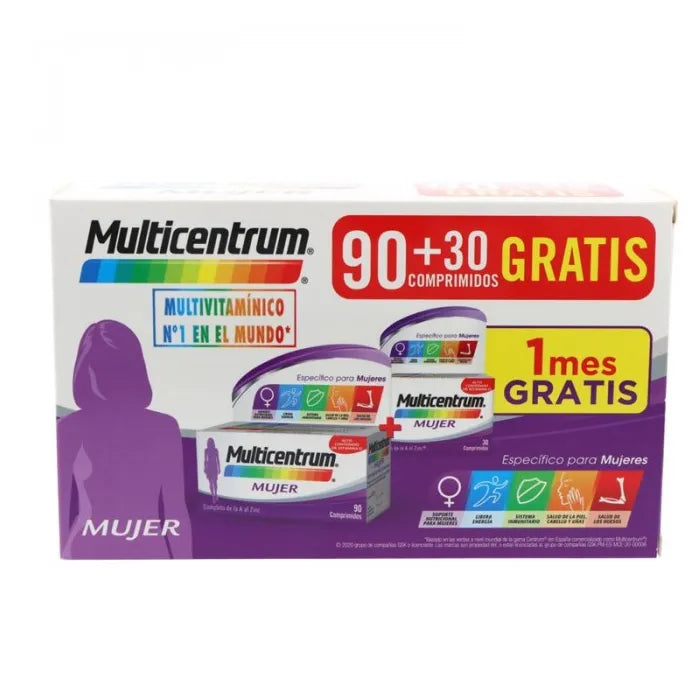 Multicentrum Women Pack 90 + 30 Tablets 2-Piece Set