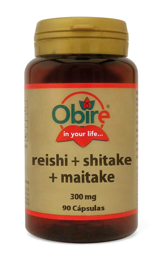 Obire Reishi Shiitake Maitake 300 Mg 90 Capsules