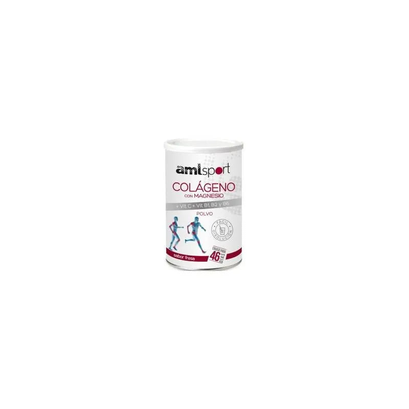 Amlsport Collagen with Magnesium, Vit C, Vit B1, B2, B6 Strawberry Flavor Powder