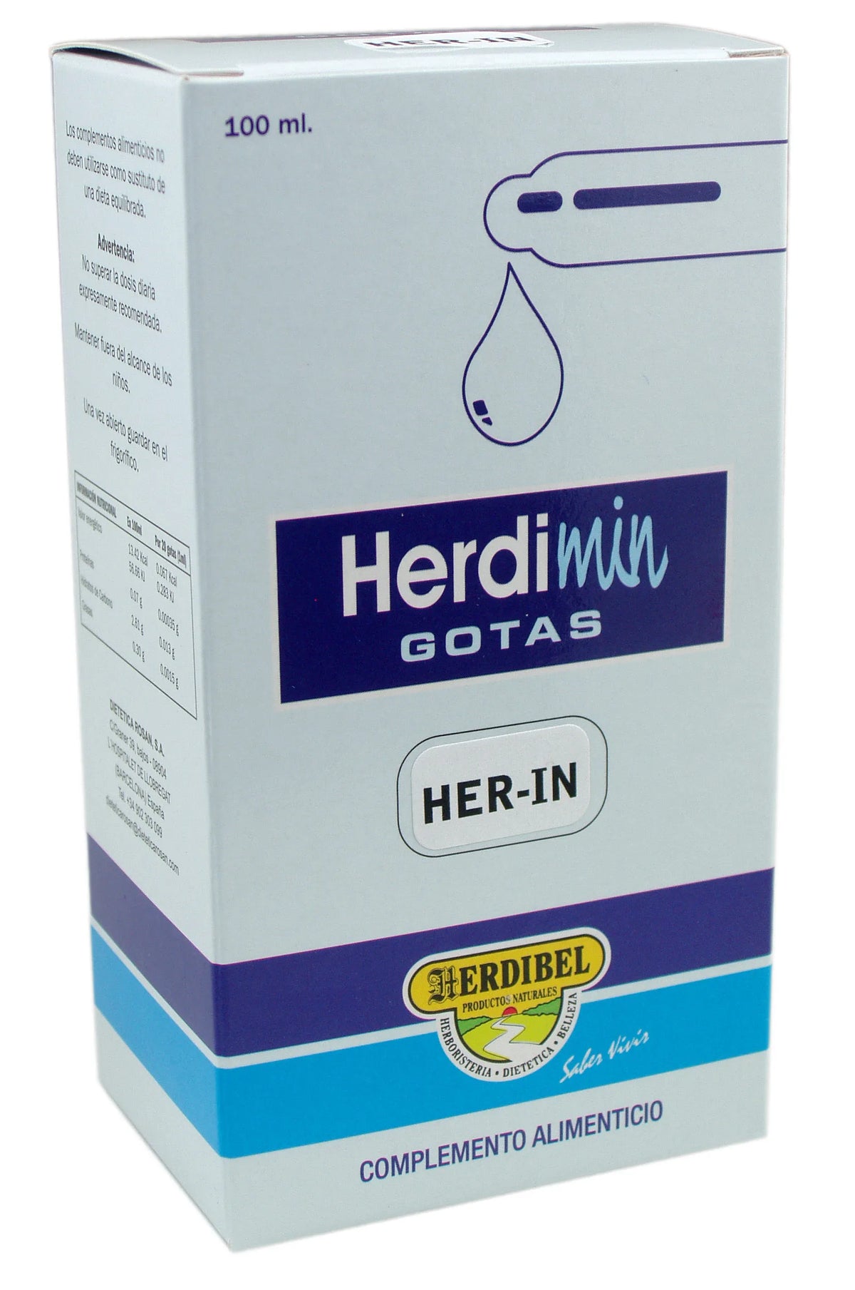 Herdibel Herdimin Her-In Drops 100ml with Dropper