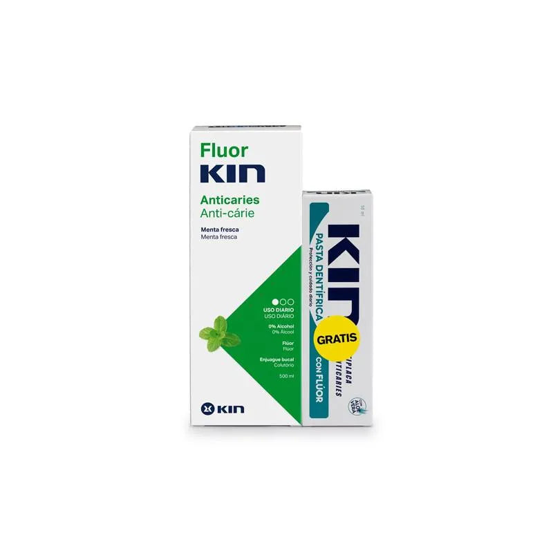 Fluorkin Daily Rinse Mint 500ml Toothpaste 50ml