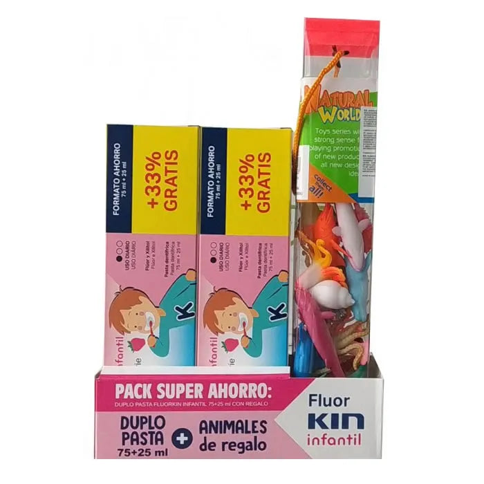 Fluor Kin Junior Toothpaste Strawberry Flavor 2x150ml