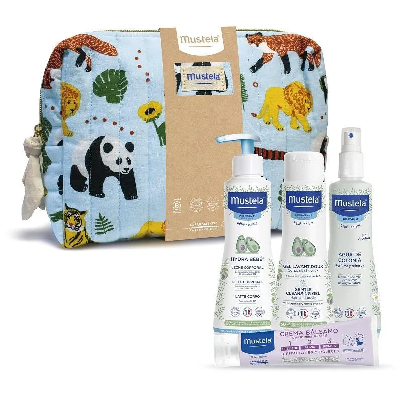 Mustela Jungle Baby Toiletry Bag Set 5 Pieces