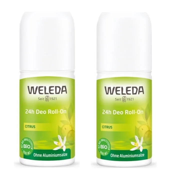 Weleda 24h Citrus Deodorant Roll-On 2x50ml