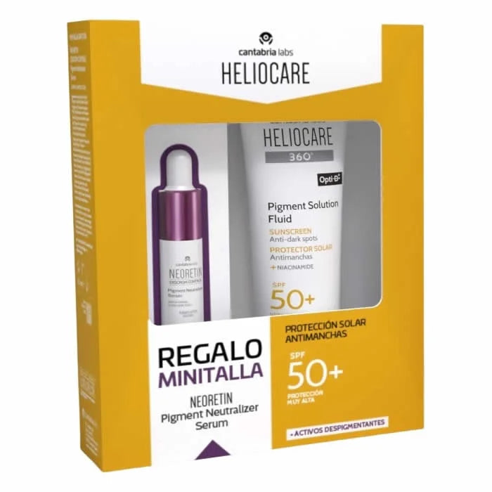 Heliocare 360 Opti D Pigment Solution Fluid SPF50+ 50ml 2-Piece Set