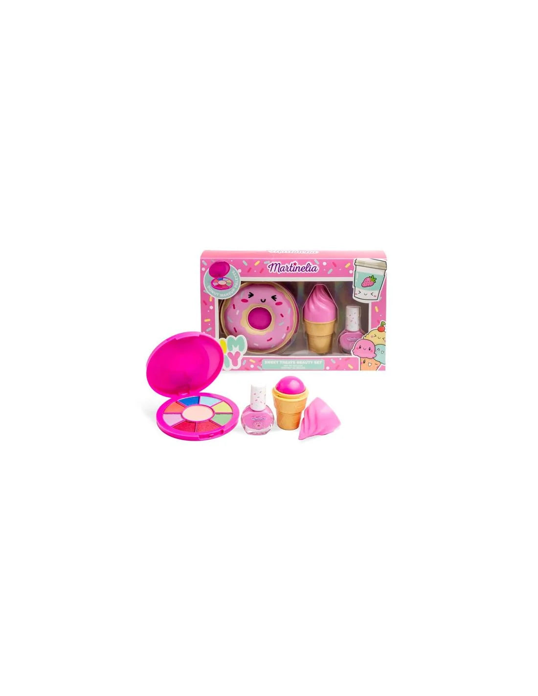 Martinelia Donut Eyeshadow Palette, Lip Balm, and Nail Polish