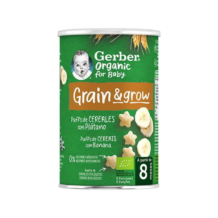 Gerber Organic Puffs Cereal and Banana