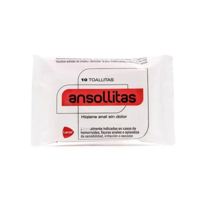 Lacer Ansollitas Anal Hygiene Wipes 10 pieces