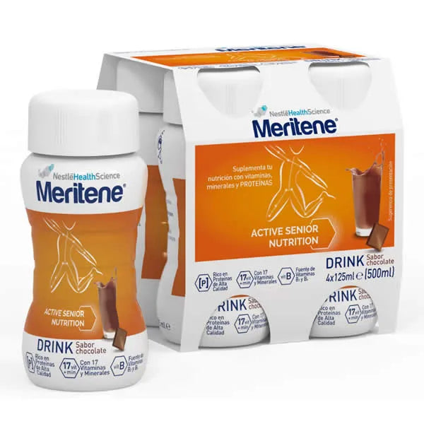 Meritene Active Senior Nutrition Drink Chocolate Flavor 4x125ml
