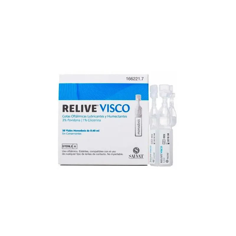 Relec Relive Visco Sterile Eye Drops 30 Single-Dose Units