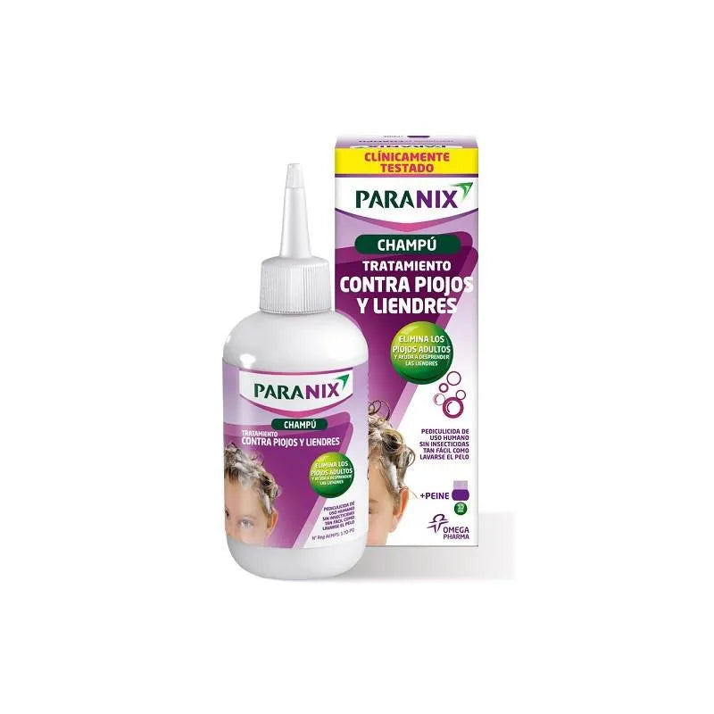 Perrigo Paranix Lice and Nit Treatment Shampoo 200ml with Comb