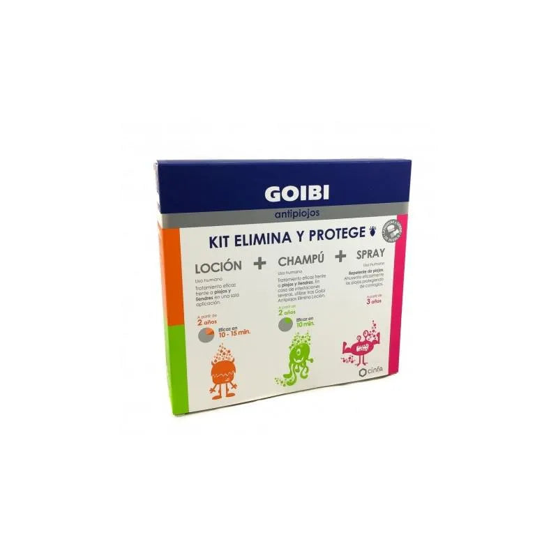 Goibi Head Lice Removal Shampoo and Lotion Spray Set