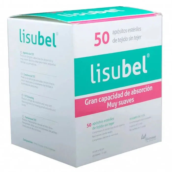 Lisubel 50 Sterile Fabric Plasters 10x10