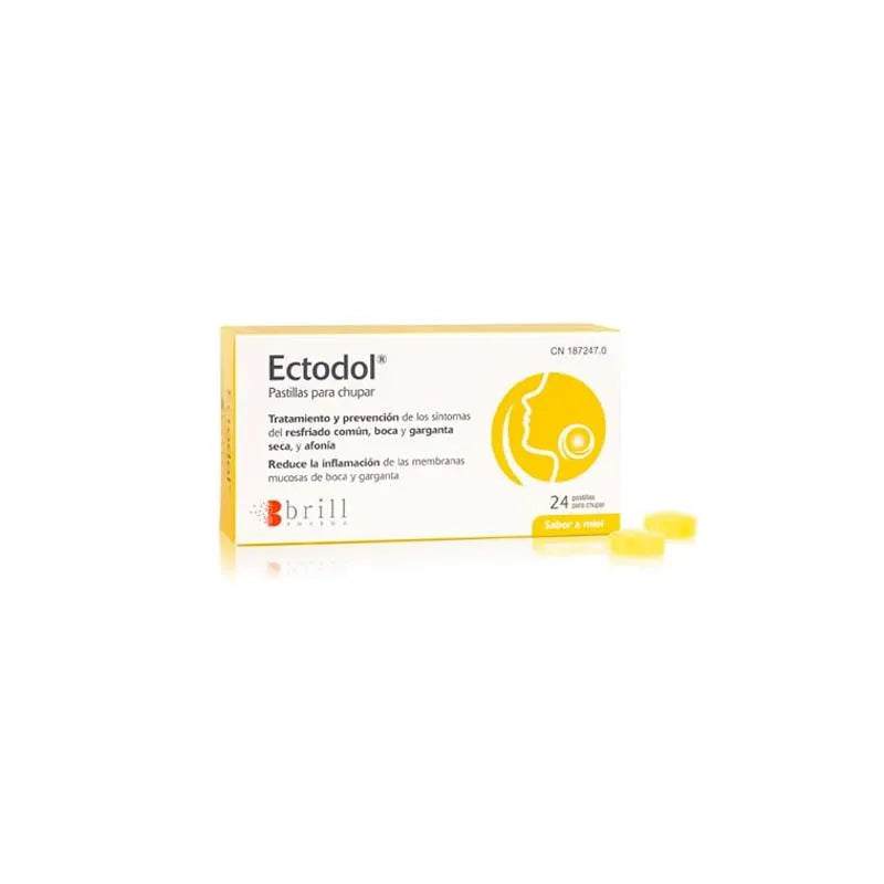 Brill Pharma Ectodol Honey Flavored Lozenges 24 Units