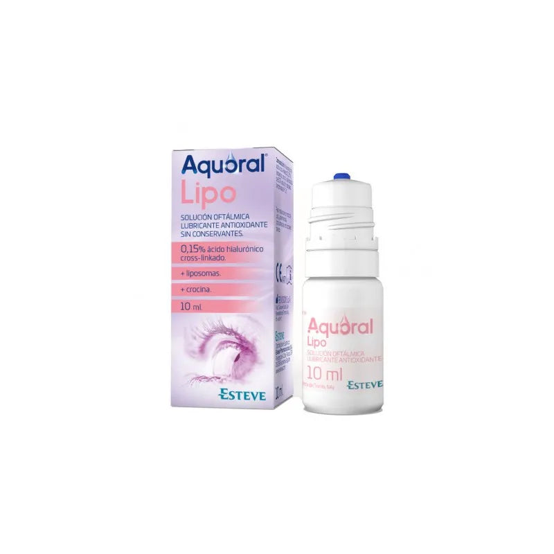 Esteve Aquorale Lipo Ophthalmic Solution Antioxidant Lubricant 10ml