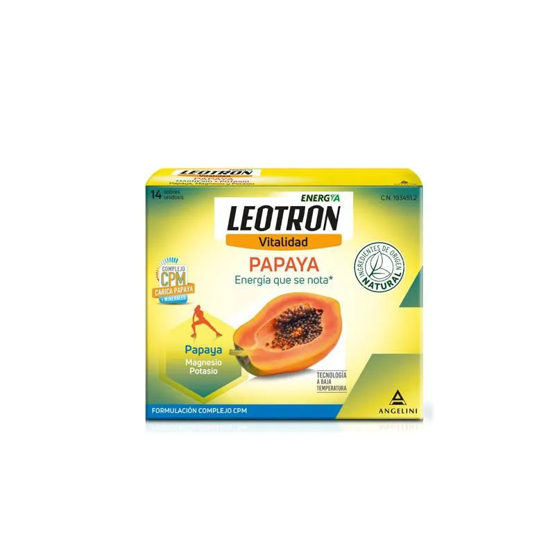 Angelini Leotron Vitality Papaya Flavor 14 Sachets