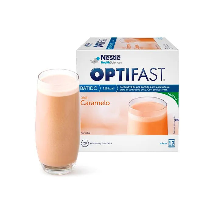 Optifast Caramel Flavour Milkshake 12 Sachets 55g