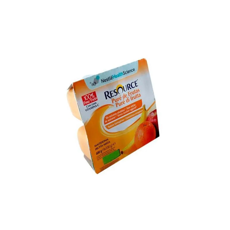 Meritene Nestlé Resource Pure Fruit Macedoine 4x 100g