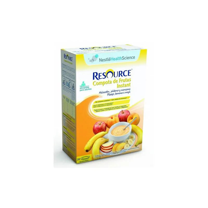 Meritene Nestlé Resource Fruit Compote Peach-Banana-Apple 700g