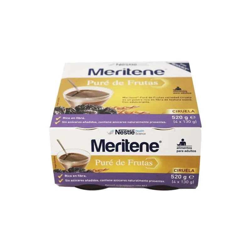 Meritene Fruit Purée Plum Variety 4 X 130g
