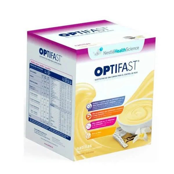 Optifast Vanilla Flavour Custard 9 Sachets