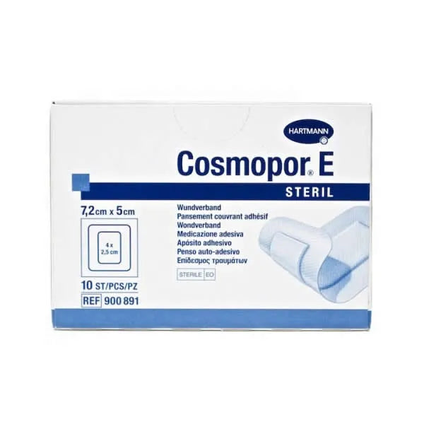 Hartmann Cosmopor E Sterile Wound Dressing 7.2x5cm 10 Units