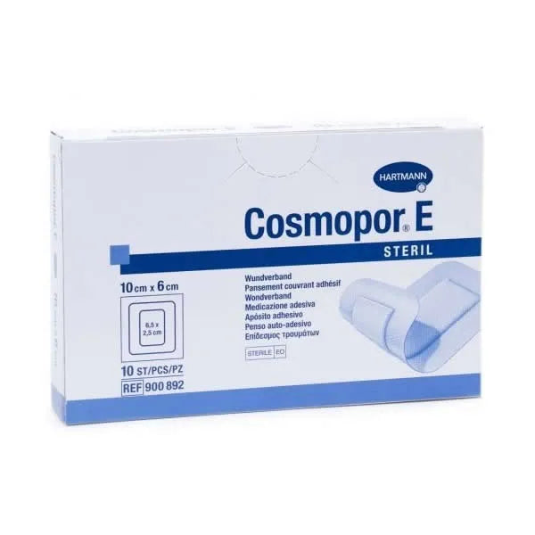 Hartmann Cosmopor E Sterile Wound Dressing 10x6cm 10 Units