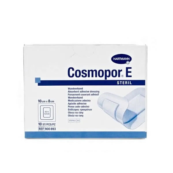 Hartmann Cosmopor E Sterile Wound Dressing 10X8cm 10 Units