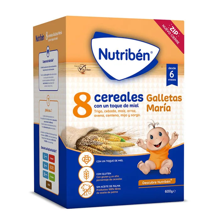 Nutriben 8 Cereals Honey Cookies 600g