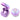 Guess 4G Printed Logo - Bluetooth TWS Earphones + Charging Case (Purple)