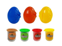 Playdough dinosaur egg mold, 12 pieces, 4 colors (5)