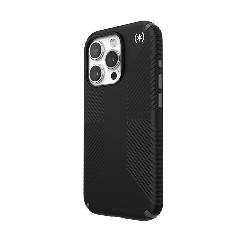 Speck Presidio2 Grip MagSafe Case - iPhone 15 Pro (black / slate grey / white) (2)
