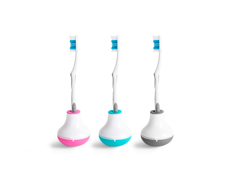 Quirky Bobble Brush - Toothbrushing timer with handle (Blue) (2)