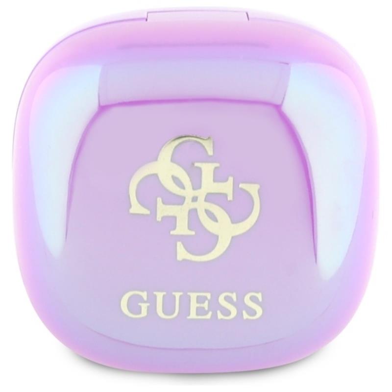 Guess 4G Printed Logo - Bluetooth TWS Earphones + Charging Case (Purple) (2)