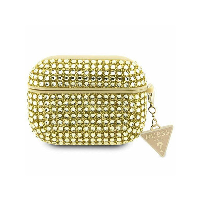 Guess Rhinestone Triangle Charm - case for AirPods 3 (gold)