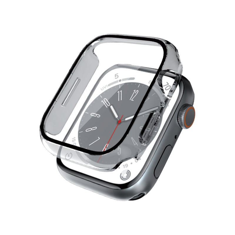 Crong Hybrid Watch Case - Case with glass for Apple Watch 45mm (transparent)