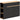Sideboard, buffet, large cabinet compartment, 3-tier shelf, drawer, black, 110 x 29.5 x 82cm