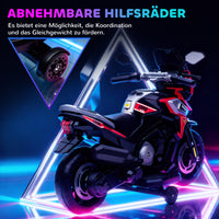 Electric motorcycle for children aged 18-36 months, ride-on vehicle, training wheels, lights, music, plastic (5)