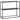 Console table, sideboard, 2 tiers, powder-coated steel, 90 x 30 x 75cm, black