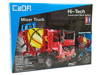 CADA Remote-Controlled Concrete Mixer Building Blocks 2.4G 815 Pieces (3)