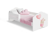 Single bed Fala 160x80 with guard rail - Bunny