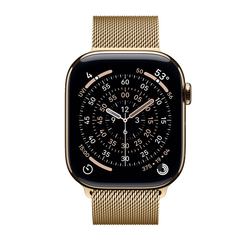 Crong Milano Steel - Stainless steel strap for Apple Watch 44/45/46/49 mm (rose gold) (2)